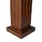 Brown Polystone Traditional Pedestal Table, 25" x 8" x 9"
